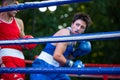 Chulyacheev Oleg versus Zhorzhik Marutyan during Boxing match between national teamsÃÂ UKRAINE - ARMENIA